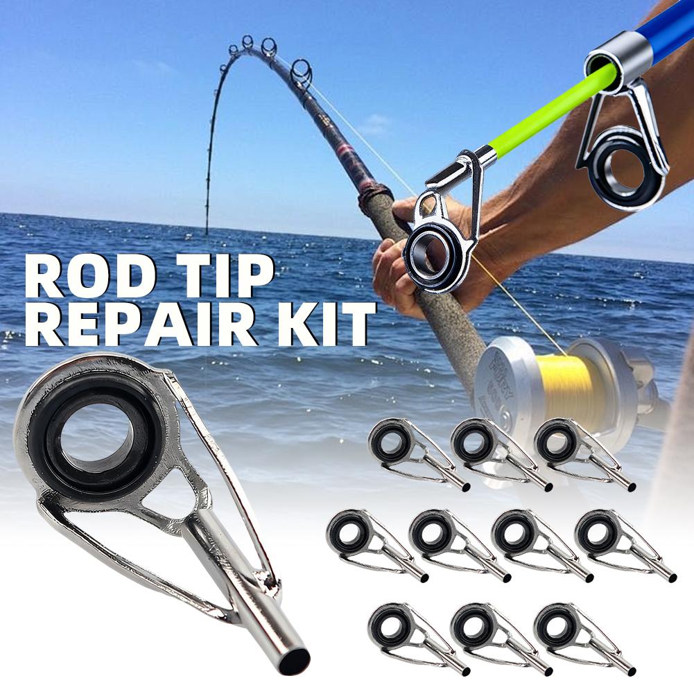 Fishing Rod Guide Replacement - Kit di Riparazione per Cime di