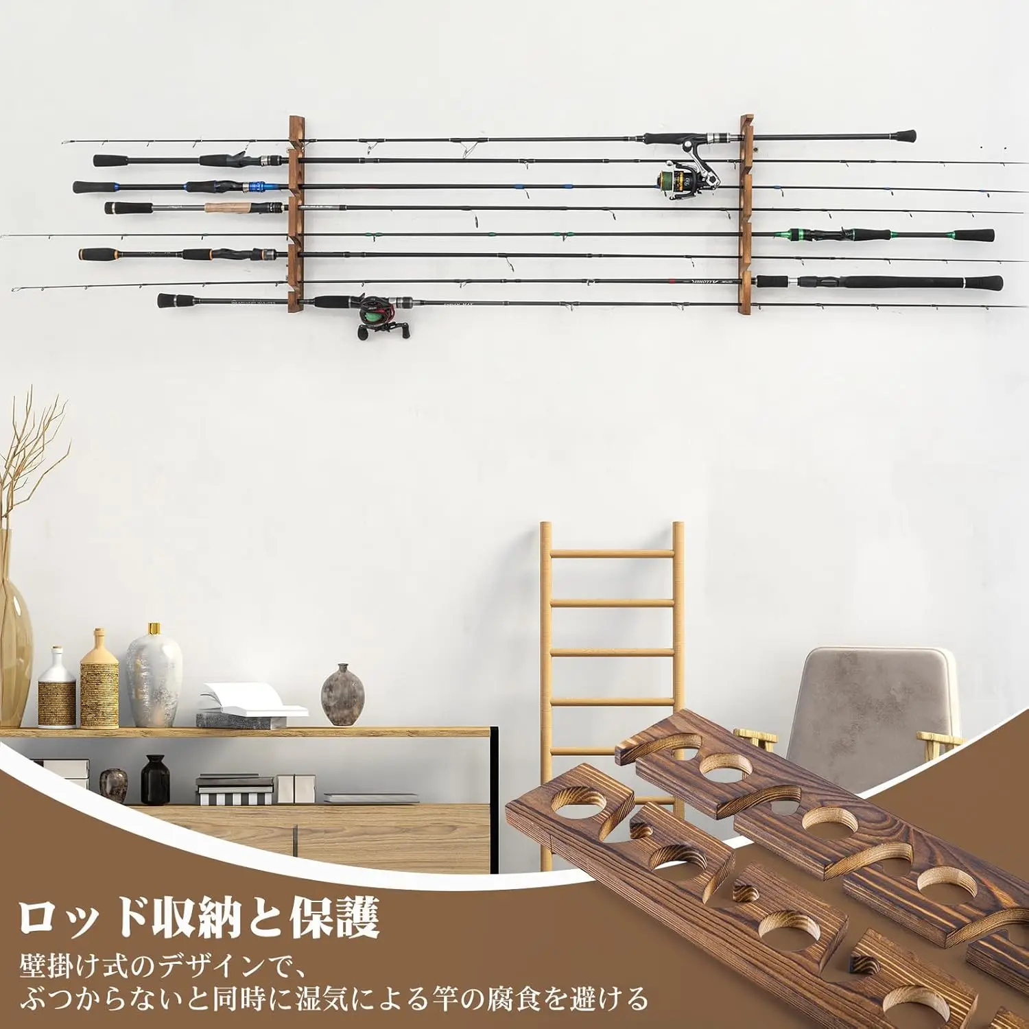 Portacanne da Pesca Goture con - Fishing Rod Rack recensione e prezzo